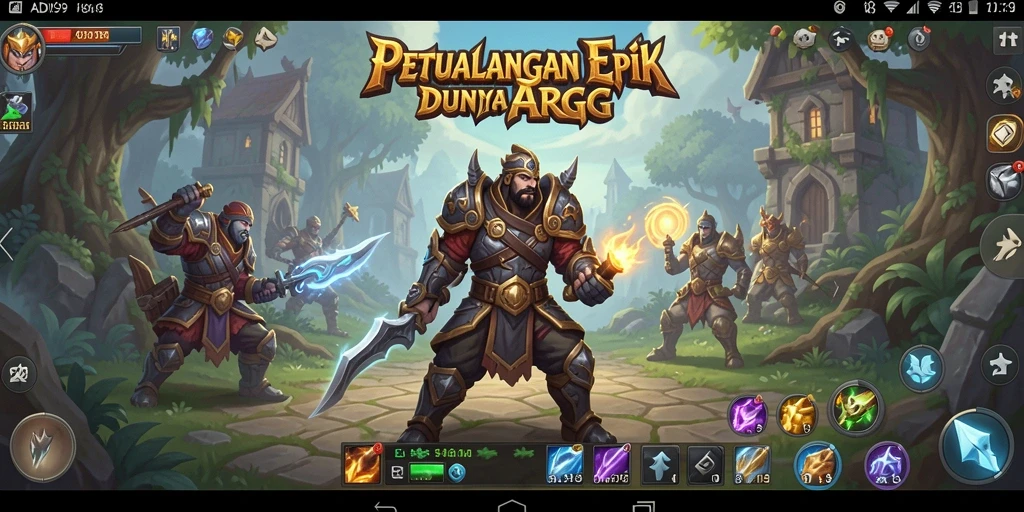 Tampilan menakjubkan dari gameplay ADI99 yang penuh aksi.
