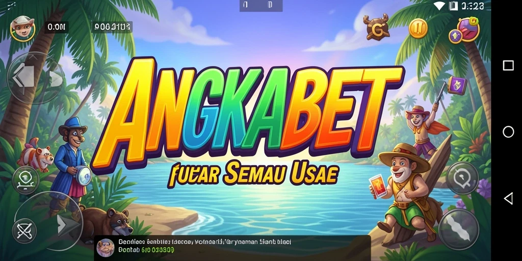 Tampilan gameplay santai di ANGKABET yang penuh warna.