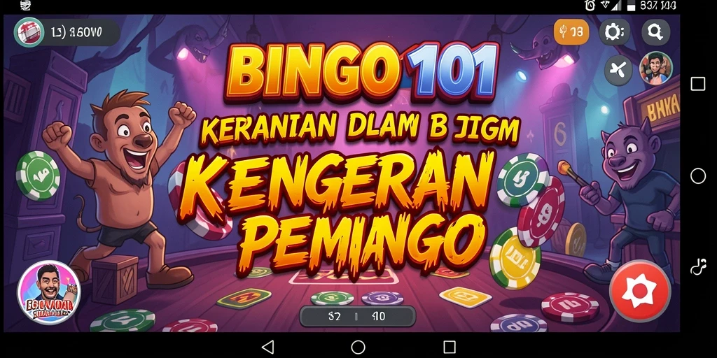 Tampilan gameplay BINGO101 dengan suasana Horror yang mendebarkan.