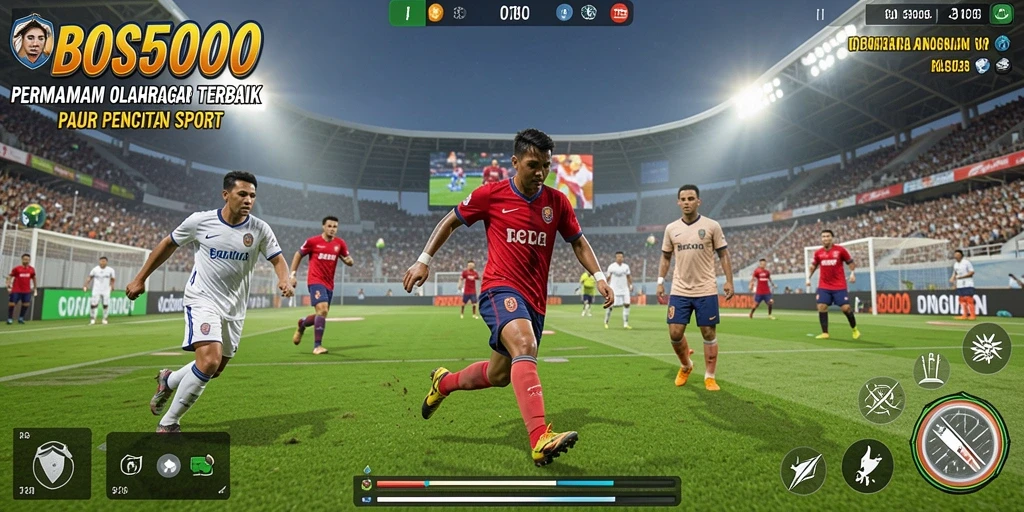 Tampilan gameplay menakjubkan dan dinamis dari BOS5000.