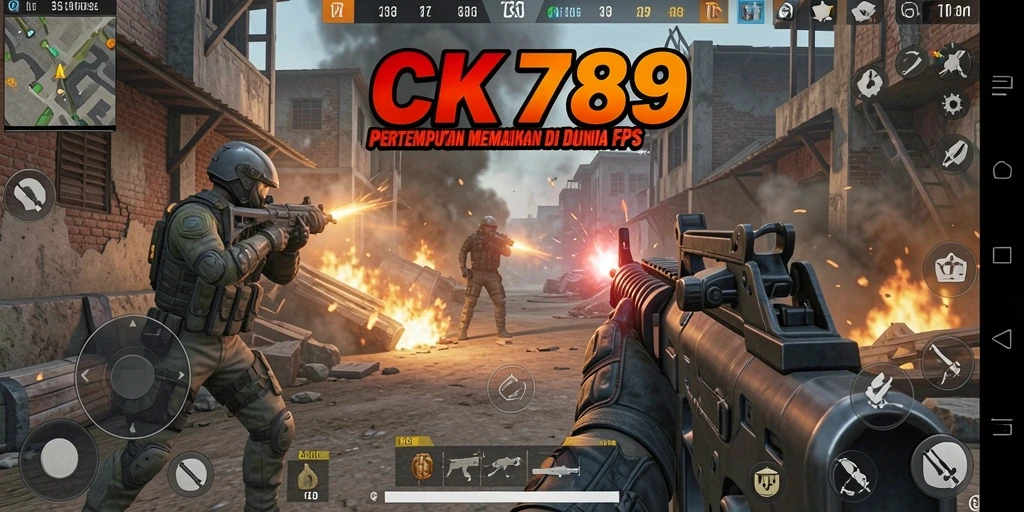 Screenshot CK789 menampilkan aksi tembak-menembak intens dan grafis menawan.