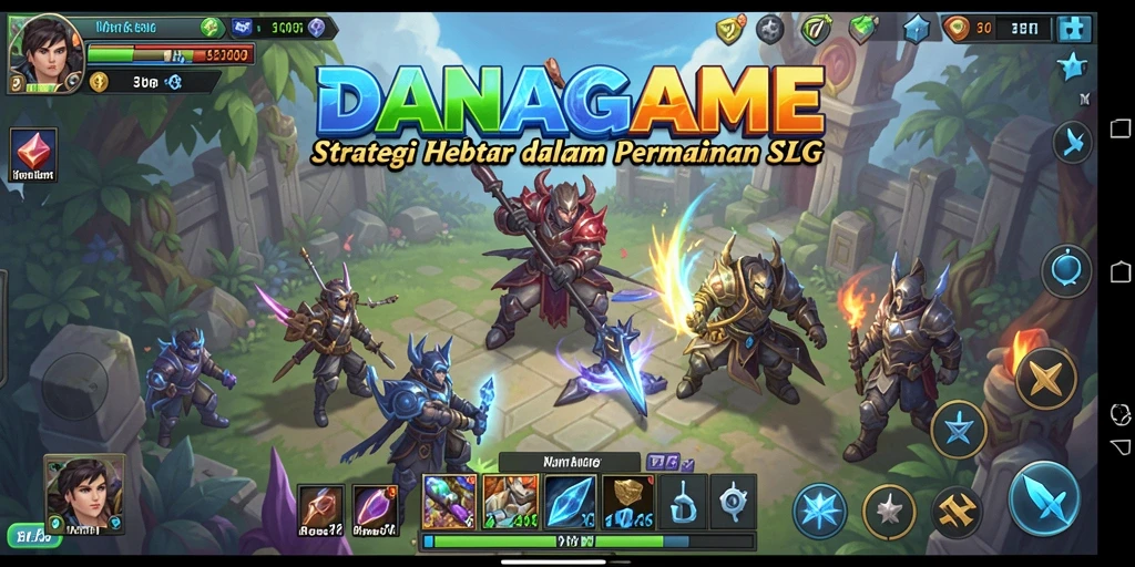 Tangkapan layar menampilkan aksi dramatis dalam gameplay SLG.