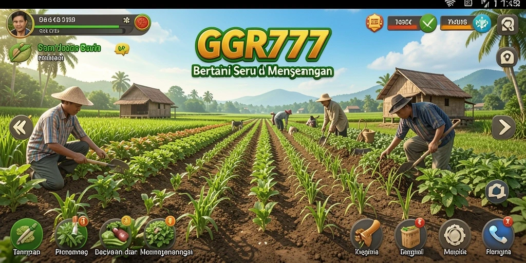 Tampilan screenshot GGR777 yang menunjukkan aktivitas bertani yang seru.