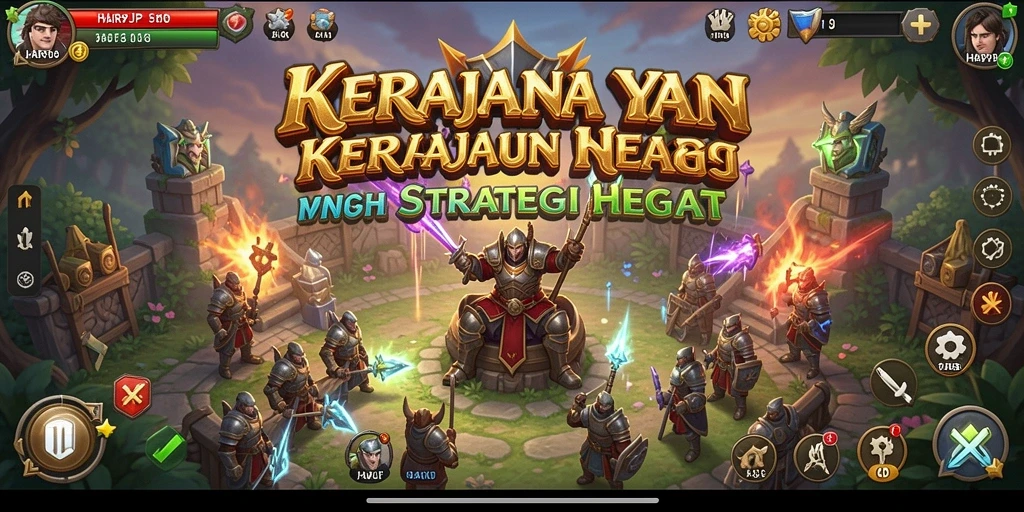 Tampilan gameplay apik dari HARAPJP dengan strategi Tower Defense menakjubkan.