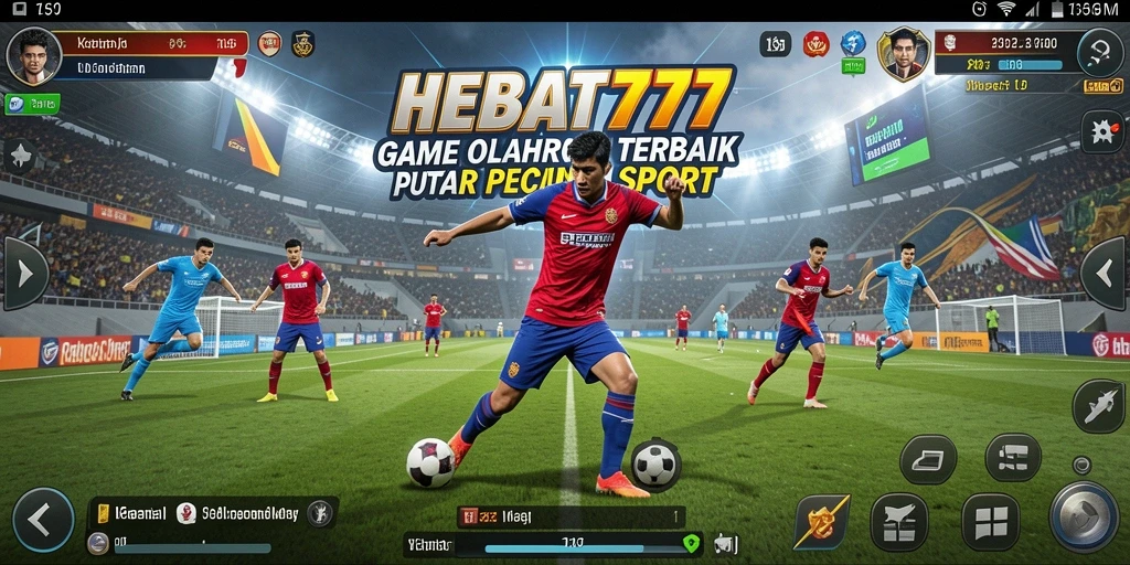 Screenshot utama HEBAT777 menampilkan aksi seru dalam permainan olahraga.