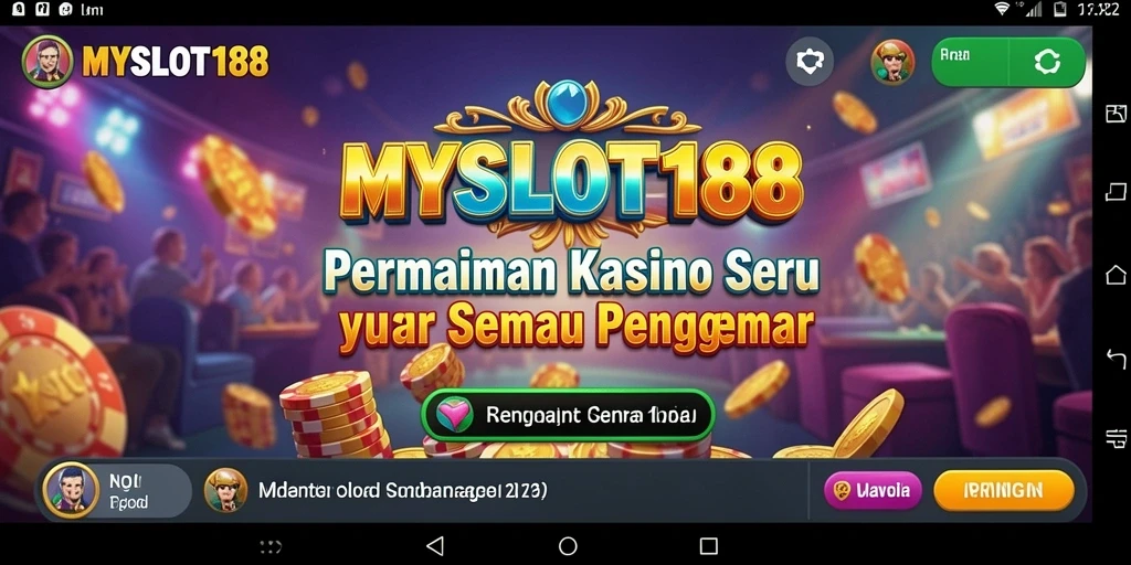 Screenshot gameplay MYSLOT188 dengan tampilan slot yang menarik.