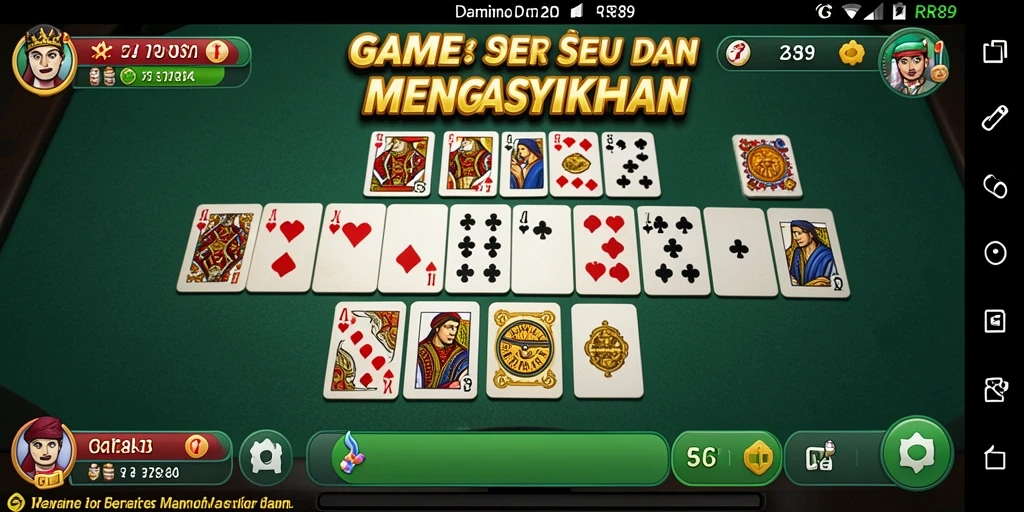 Tampilan gameplay Domino yang seru dan interaktif di RR89.