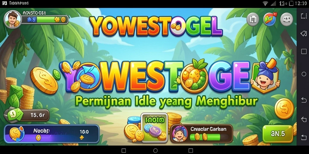 Screenshot gameplay YOWESTOGEL yang menampilkan pengalaman Idle yang seru.